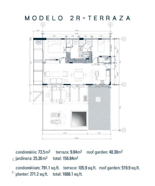 MODELO 2R-TERRAZA